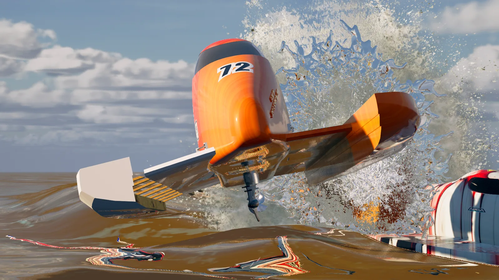 Tunnel Boat Terror race start screenshot