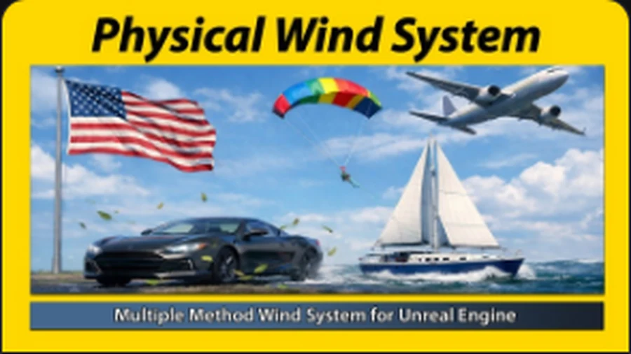 Physical Wind System Unreal Engine plugin